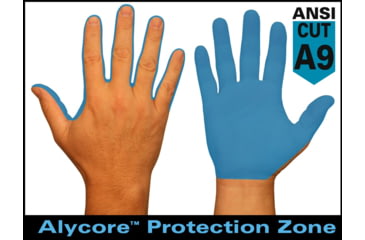 Image of MCR Safety Cut Pro Mechanics Cut and Puncture Resistant Work Gloves, Synthetic Leather Palm and Fingers, Palm Lined with Alycore, Black/Hi-Vis Lime, Medium, ML300AM