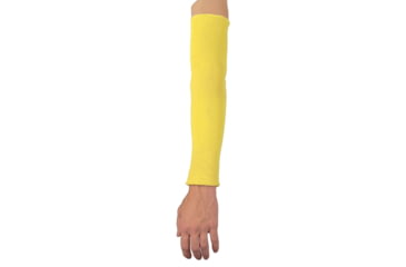 Image of MCR Safety Cut Pro Single Ply DuPont Kevlar Competitive Value Cut Resistant Sleeves, 18in x 3 1/4in Single Ply Sleeve, Yellow, One Size, 9378P