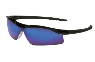 Image of MCR Safety DL1 Series Safety Glasses, Soft TPR Nose Piece, Blue Diamond Mirror, One Size, DL118B