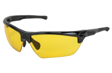 Image of MCR Safety Dominator DM3, Black Frame, Black TPR, Max6 Anti-Fog Lens Coating, Amber, One Size, DM1334PF