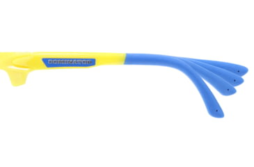 Image of MCR Safety DM1348B Dominator DM3 Series Safety Glasses, Adjustable Wire Core Temples and Nose Piece, Blue Diamond Mirror, One Size, DM1348B
