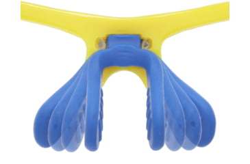 Image of MCR Safety DM1348B Dominator DM3 Series Safety Glasses, Adjustable Wire Core Temples and Nose Piece, Blue Diamond Mirror, One Size, DM1348B