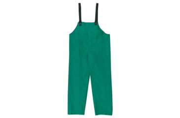 Image of MCR Safety Dominator Series Waterproof Rain Pants, .42mm PVC/Hi-Tensile Poly/PVC, Bib Style Pant with No Fly Front, Green, 5X, 388BFX5