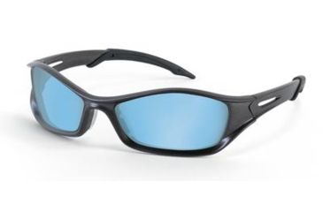 Image of MCR Safety Eyewear Graphite FRM/BLUE Lens TB113AF, Each