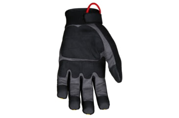 Image of MCR Safety ForceFlex Mechanics Gloves Reinforced Clarino Synthetic Leather Palm Mesh with TPR Metacarpal Protection, Gray/Hi-Vis Yellow, Medium, Y200M