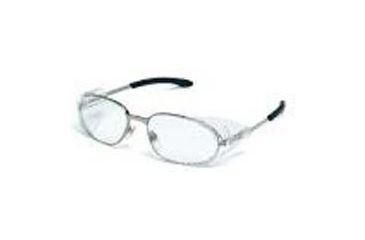 Image of MCR Safety Glasses Sqr Chrome FRM/CLR Lns R2120