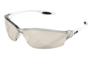 Image of MCR Safety Law LW2 Series Safety Glasses, Soft Secure TPR Nose Piece and Temple Inserts, I/O Clear Mirror, One Size, LW219