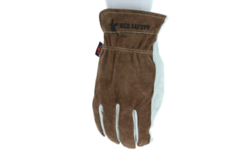 Image of MCR Safety Leather Drivers Work Gloves, Select Grade Cow Grain Leather, Kevlar Lined with Keystone Thumb, Beige, Large, 3204KL