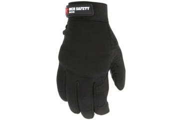 Image of MCR Safety Mechanics Gloves, Grain Goatskin Palm with Foam Padding, Adjustable Hook and Loop Wrist Closure, Black, X - Large, 903XL