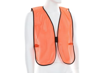 Image of MCR Safety Mesh Safety Vest, Lightweight Poly Mesh, Non-ANSI Rated, Fluorescent Orange, One Size, V201