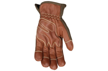 Image of MCR Safety Mustang Utility Drivers Work Gloves, Grain Goat with Double Palm, DuPont Kevlar Lined and Sewn, Nomex Back with Wing Thumb, Brown, Medium, MU3624FRM