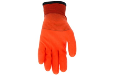 Image of MCR Safety Ninja Ice Insulated Work Gloves, 15 gauge Nylon with Acrylic Terry Interior, Fully Coated with HPT, Orange, Large, N9690FCOL
