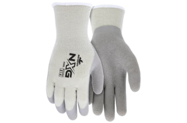 Image of MCR Safety NXG Insulated Work Gloves, 10 Gauge Acrylic Cotton Shell, Latex Coated Palm and Fingertips, Gray, Large, 9690L