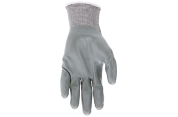 Image of MCR Safety NXG Work Gloves, 10 Gauge Cotton Polyester Shell, Latex Palm and Fingertips, Blue/White, Large, 9680L