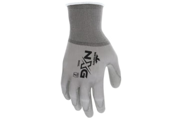 Image of MCR Safety NXG Work Gloves 13 Gauge Nylon Shell, PU Palm and Fingertips, Gray, Small, 9666S