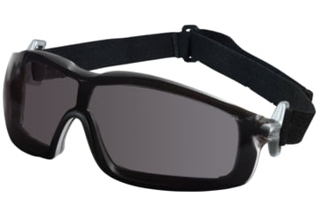 Image of MCR Safety RT112AF RT1 Series Foam Lined Safety Glasses, Anti-Fog Lens, Adjustable Ratcheting Temples, Gray, One Size, RT112AF