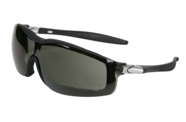 Image of MCR Safety RT112AF RT1 Series Foam Lined Safety Glasses, Anti-Fog Lens, Adjustable Ratcheting Temples, Gray, One Size, RT112AF