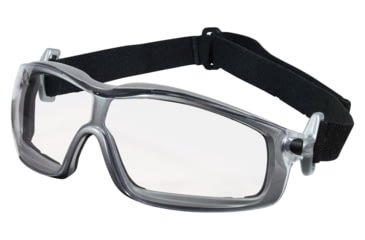 Image of MCR Safety RT120AF RT1 Series Foam Lined Safety Glasses, Anti-Fog Lens, Adjustable Ratcheting Temples, Clear, One Size, RT120AF