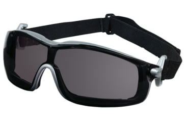 Image of MCR Safety RT122AF RT1 Series Foam Lined Safety Glasses, Anti-Fog Lens, Adjustable Ratcheting Temples, Gray, One Size, RT122AF