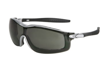 Image of MCR Safety RT122AF RT1 Series Foam Lined Safety Glasses, Anti-Fog Lens, Adjustable Ratcheting Temples, Gray, One Size, RT122AF