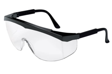 Image of MCR Safety ST1 Series Safety Glasses with Uncoated Lenses, Wrap-Around Lens Design with Built-In Side Shields, Clear, One Size, SS010