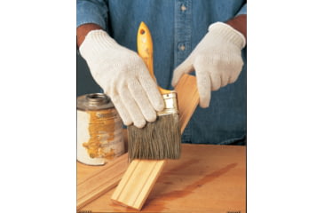 Image of MCR Safety String Knit Work Gloves, 7 Gauge Regular Weight, 70% Cotton/30% Polyester, Hemmed Cuff, Natural/White, Medium, 9500M