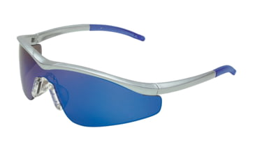 Image of MCR Safety T1 Series Safety Glasses, Hybrid Temple Design, Blue Diamond Mirror, One Size, T1148B
