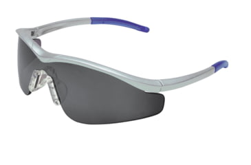 Image of MCR Safety T1 Series Safety Glasses with UV-AF Anti-Fog Lens Coating, Hybrid Temple Design, Gray, One Size, T1142AF