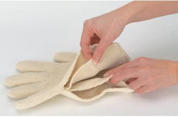 Image of MCR Safety Terry Cloth Work Gloves, Heavy Weight 2-Ply Construction, Loop-in Terry Cloth, Heat Resistant Gloves, Russet/Natural, Large, 9450K