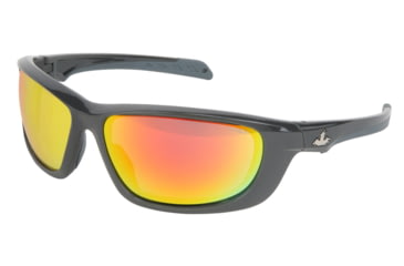 Image of MCR Safety UD11RZ Swagger UD1 Series Safety Glasses, Co-Injected TPR over Polycarbonate Temples, Fire Mirror/ Gun Metal Frame, One Size, UD11RZ