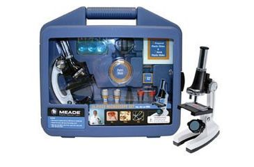 Image of Meade Childrens 28-piece Starter Microscope Kit w/ Tweezers, Filter, Slicer
