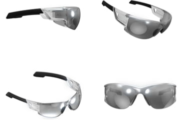 Image of Mechanix Wear Type-N Safety Glasses, Black Frame with Silver Lens VNS-11AD-PU