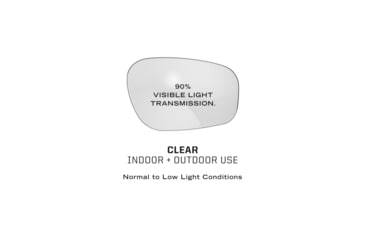 Image of Mechanix Wear Vision Type-X Safety Glasses, Black Frame with Clear Lens, One Size, VXF-10AF-BU