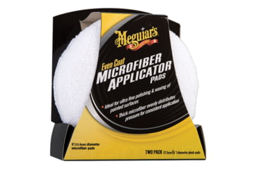 Image of Meguiars Even Coat Microfiber Applicator Pads, Pack Of 2, X3080