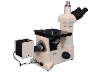 Image of Meiji Techno Trinocular Inverted Brightfield/Darkfield Metallurgical Microscope, IM7530