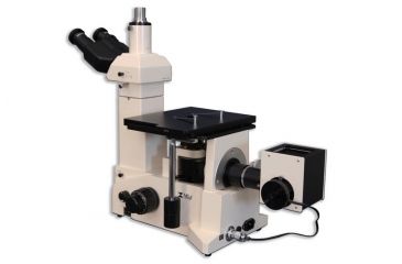 Image of Meiji Techno Trinocular Inverted Brightfield/Darkfield Metallurgical Microscope, IM7530