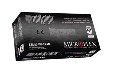 Image of Microflex Glove Black Pf Nitrile L PK100 MK-296-L