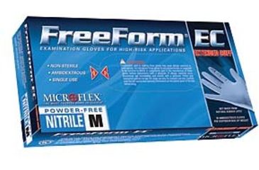 Image of Microflex Gloves Ntrl Pwdrfr Blue L PK50 FFE-775-L