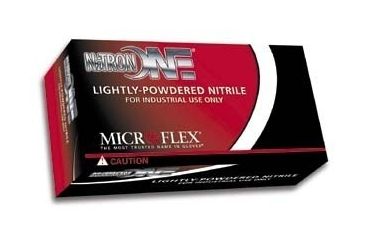 Image of Microflex Nitron One Lightly-Powdered Nitrile Gloves, Microflex NO-123-L