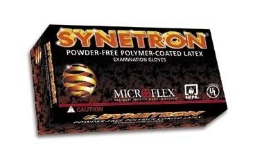 Image of Microflex Synetron Polymer-Coated Latex Examination Gloves, Microflex SY-911-XL