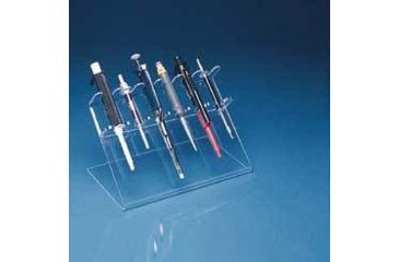 Image of Mitchell Plastics Multipurpose Pipettor Stands, Mitchell Plastics PH-3000G 3-Place Pipettor Stands