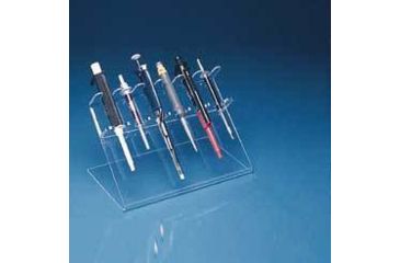 Image of Mitchell Plastics Multipurpose Pipettor Stands, Mitchell Plastics PH-3000W 3-Place Pipettor Stands