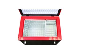 Image of Mr. Heater Fridge/Freezer 63 Quart, Silver &amp; Red F235769