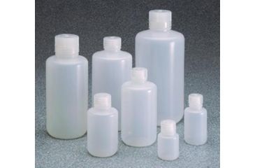 Image of Nalge Nunc Boston Round Bottle, Low-Density Polyethylene, Narrow Mouth, NALGENE 312003-0032