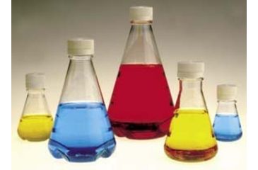 Image of Nalge Nunc Disposable Erlenmeyer Flasks, PETG, Sterile, NALGENE 4112-2000 Plain Bottom