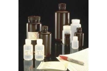 Image of Nalge Nunc Environmental Sample Bottles, High-Density Polyethylene, NALGENE DS2185-0002 Amber, Wide Mouth