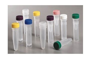 Image of Nalge Nunc Low-Profile Closures for NALGENE Micro Packaging Vials, PPCO, Sterile, NALGENE 342821-0115 Low-Profile Closures