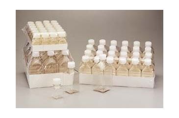 Image of Nalge Nunc NALGENE Square Media Bottles, PETG, Sterile 342020-0060 Bottles With Screw Caps