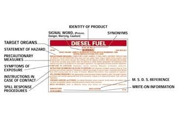 Image of National Marker CONT. Label Gasoline HC248P