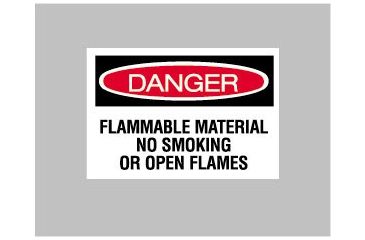 Image of National Marker Danger Sign Heading Only 7X10 D-1-R